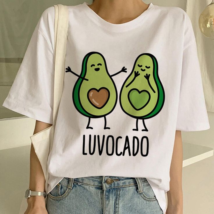Luvocado Avocado Graphic T-Shirt for Women – Cute Avocado Aesthetic Tee