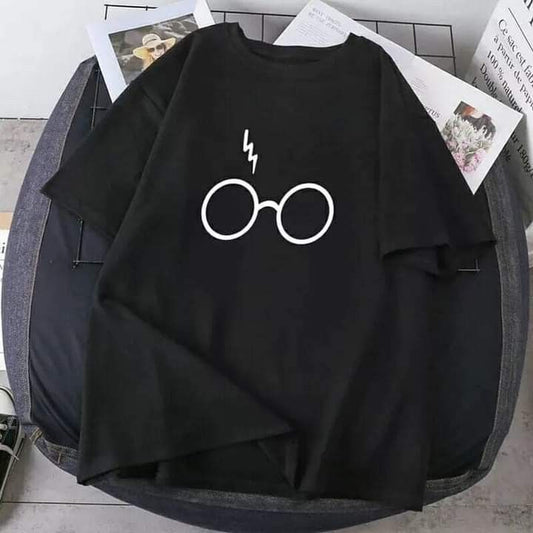 Wizard Glasses Graphic T-Shirt for Women – Minimal Harry Style Aesthetic Tee