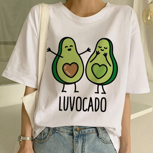 Luvocado Avocado Graphic T-Shirt for Women – Cute Avocado Aesthetic Tee